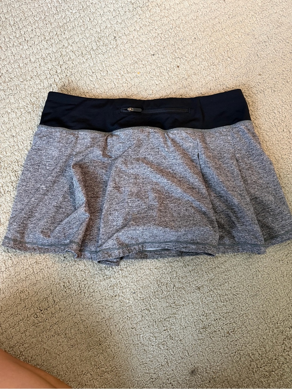 lululemon athletica Heather Gray Skort with Black Waistband